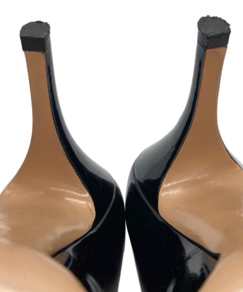 Salvatore Ferragamo（サルヴァトーレ フェラガモ）Salvatore Ferragamo (サルヴァトーレ フェラガモ) ヴァラヒールパンプス ブラック サイズ:5 1/2の古着・服飾アイテム