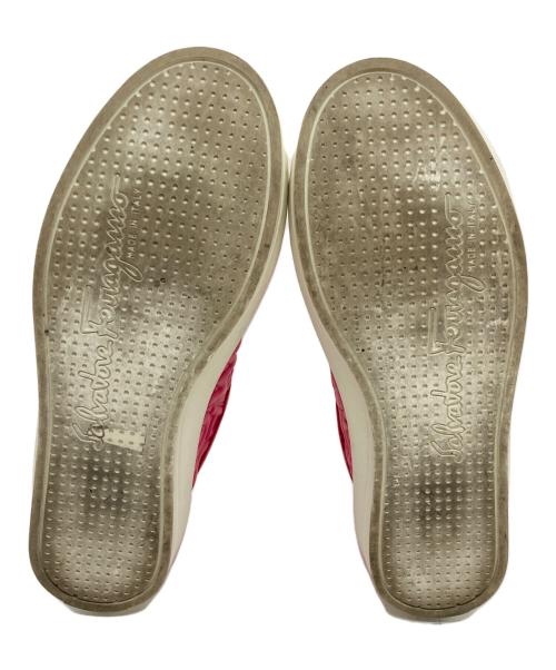 Salvatore Ferragamo（サルヴァトーレ フェラガモ）Salvatore Ferragamo (サルヴァトーレ フェラガモ) スニーカー ピンク サイズ:6の古着・服飾アイテム