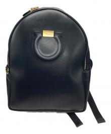 Salvatore Ferragamo（サルヴァトーレ フェラガモ）の古着「ガンニーチリュック」｜ブラック