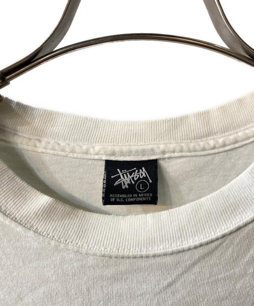 stussy（ステューシー）stussy (ステューシー) SKULL HALL OF FAME 80-04 SKULL FOREVER S/S TEE ホワイト サイズ:Lの古着・服飾アイテム