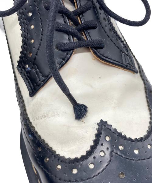 Dr.Martens（ドクターマーチン）Dr.Martens (ドクターマーチン) 10458 バイカラーウィングチップシューズ ブラック×ホワイト サイズ:UK 6の古着・服飾アイテム