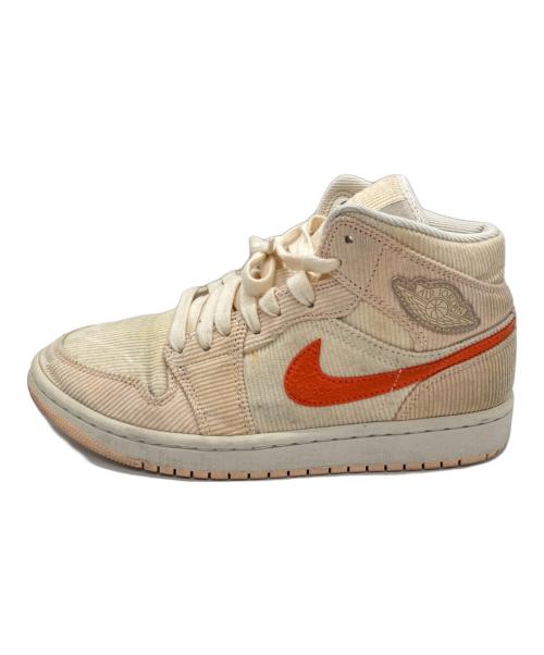 NIKE（ナイキ）NIKE (ナイキ) WMNS AIR JORDAN 1 MID SE アイボリー サイズ:24.5㎝の古着・服飾アイテム