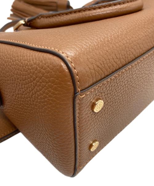 TORY BURCH（トリーバーチ）TORY BURCH (トリーバーチ) THEA WEB MINI SATCHEL ブラウンの古着・服飾アイテム