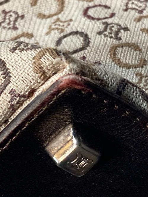 CELINE（セリーヌ）CELINE (セリーヌ) Cマカダム柄トートバッグ ブラウンの古着・服飾アイテム