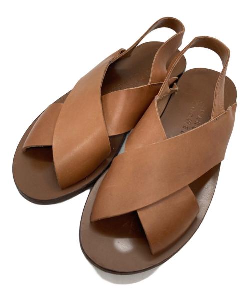 MARGARET HOWELL（マーガレットハウエル）MARGARET HOWELL (マーガレットハウエル) レザーサンダル ブラウン サイズ:38の古着・服飾アイテム