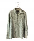 RRLダブルアールエル）の古着「チェックシャツ」｜グリーン