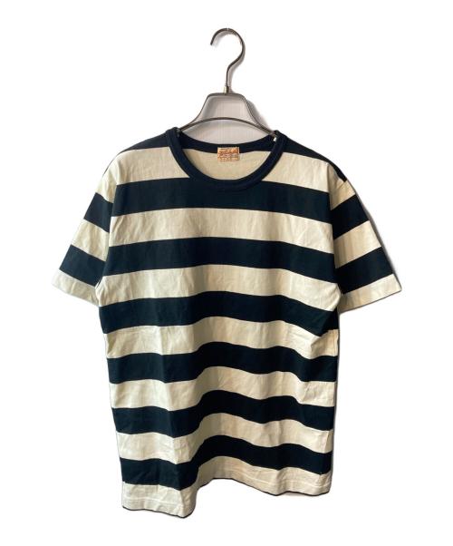 whitesville（ホワイツビル）WHITESVILLE (ホワイツビル) ボーダーTシャツ ホワイト×ブラック サイズ:Sの古着・服飾アイテム