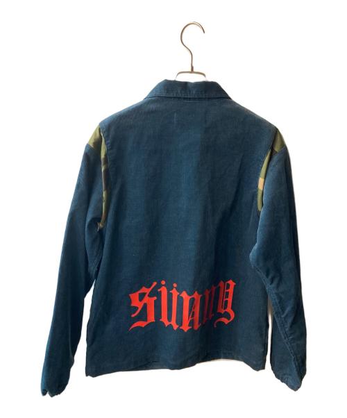 SUNNY SIDER（サニーサイダーズ）SUNNY SIDER (サニーサイダーズ) コーデュロイコーチジャケット ネイビー サイズ:Mの古着・服飾アイテム