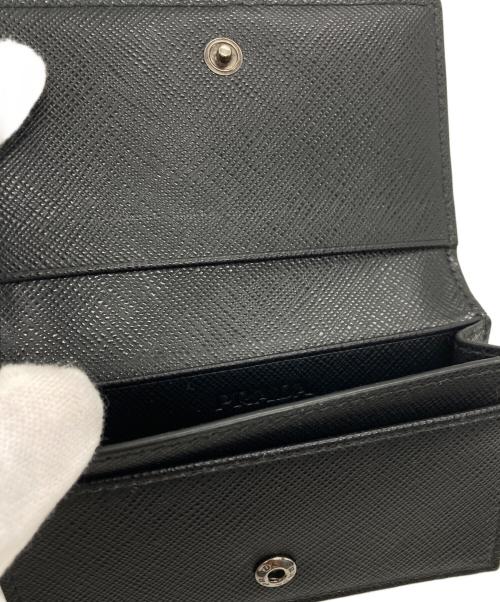 PRADA（プラダ）PRADA (プラダ) サフィアーノ カードケース ブラックの古着・服飾アイテム