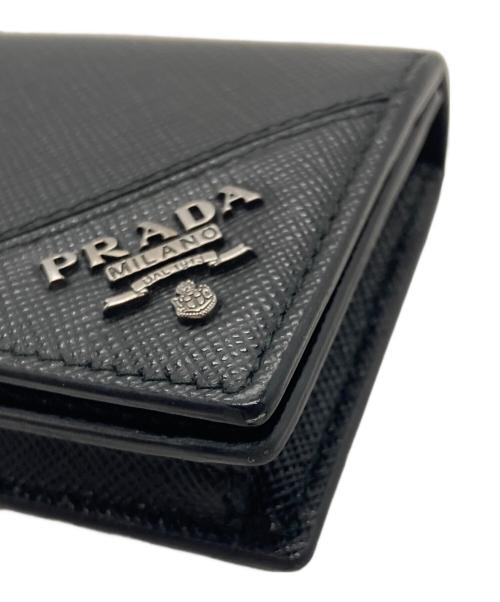 PRADA（プラダ）PRADA (プラダ) サフィアーノ カードケース ブラックの古着・服飾アイテム