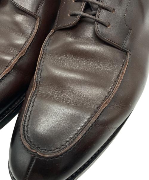 山陽山長（サンヨウヤマチョウ）山陽山長 (サンヨウヤマチョウ) Uチップシューズ ブラウン サイズ:8 1/2の古着・服飾アイテム