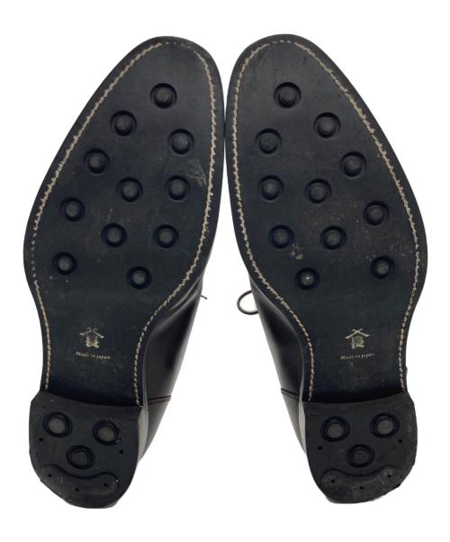 山陽山長（サンヨウヤマチョウ）山陽山長 (サンヨウヤマチョウ) Uチップシューズ ブラウン サイズ:8 1/2の古着・服飾アイテム