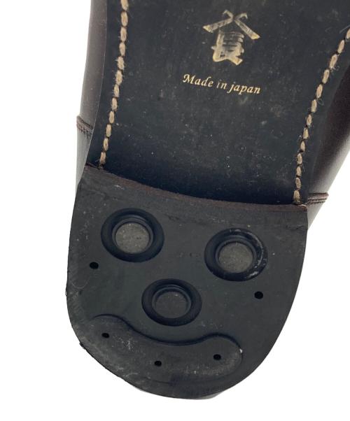 山陽山長（サンヨウヤマチョウ）山陽山長 (サンヨウヤマチョウ) Uチップシューズ ブラウン サイズ:8 1/2の古着・服飾アイテム