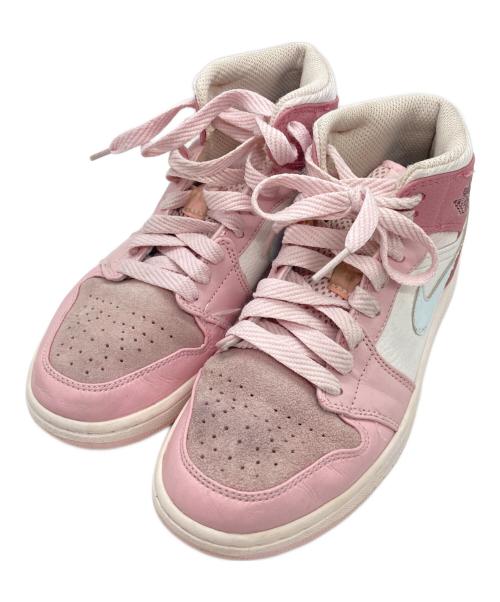 NIKE（ナイキ）NIKE (ナイキ) AIR JORDAN 1 MID ピンク サイズ:23.5cmの古着・服飾アイテム