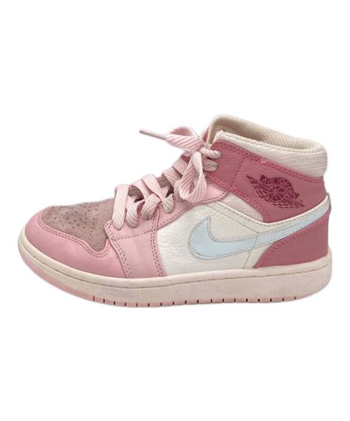 NIKE（ナイキ）NIKE (ナイキ) AIR JORDAN 1 MID ピンク サイズ:23.5cmの古着・服飾アイテム