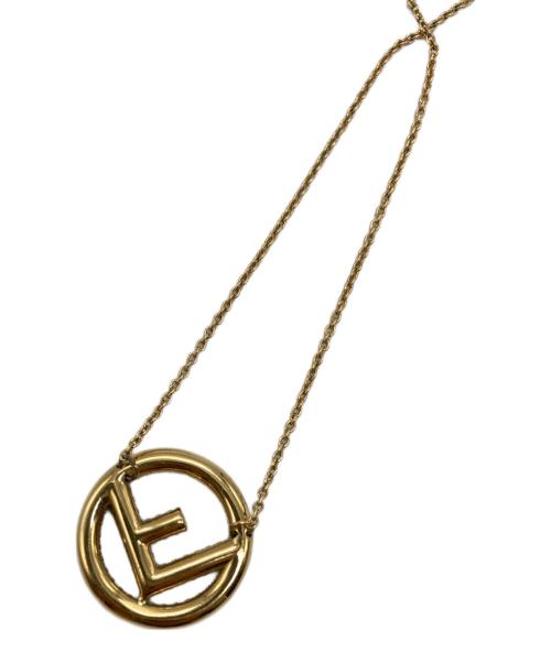 FENDI（フェンディ）FENDI (フェンディ) ロゴモチーフネックレス ゴールドの古着・服飾アイテム