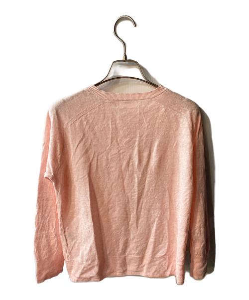 IENA（イエナ）IENA (イエナ) フレンチリネン7分袖カーディガン ピンク サイズ:freeの古着・服飾アイテム