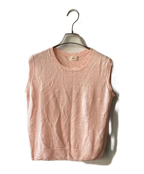 IENA（イエナ）IENA (イエナ) フレンチリネンノースリーブプルオーバー ピンク サイズ:freeの古着・服飾アイテム