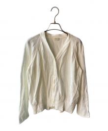IENA（イエナ）の古着「ペーパーコットン Vネックカーディガン」｜ホワイト