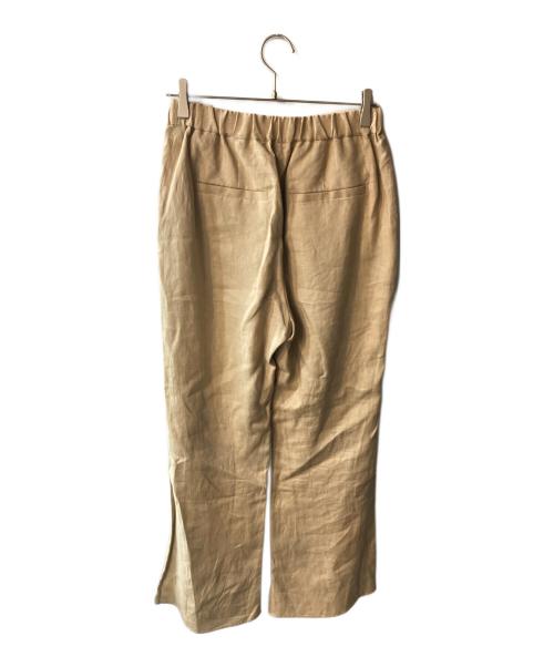 IENA（イエナ）IENA (イエナ) フレンチリネンパンツ ブラウン サイズ:38 未使用品の古着・服飾アイテム
