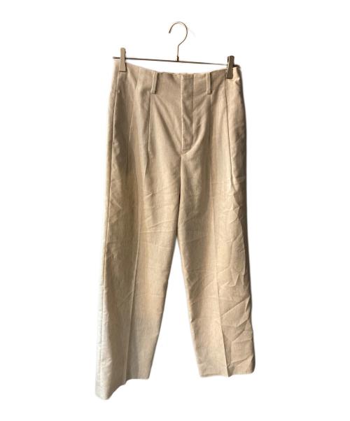 IENA（イエナ）IENA (イエナ) ハイウエストワイドストレートトラウザーズ ベージュ サイズ:38 未使用品の古着・服飾アイテム