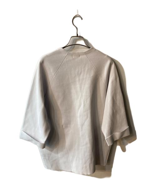 BALLSEY（ボールジィ）BALLSEY (ボールジィ) ポリエステルコットンミラノリブ Vネックカーディガン グレー サイズ:S 未使用品の古着・服飾アイテム