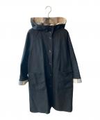 BLUE LABEL CRESTBRIDGEブルーレーベルクレストブリッジ）の古着「フーデッドコート」｜ブラック