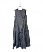 LANVIN en Bleuランバンオンブルー）の古着「ライトタフタフレアワンピース」｜ブラック