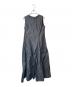 LANVIN en Bleu（ランバンオンブルー）の古着「ライトタフタフレアワンピース」｜ブラック