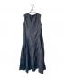 LANVIN en Bleu (ランバンオンブルー) ライトタフタフレアワンピース ブラック サイズ:38：4000円