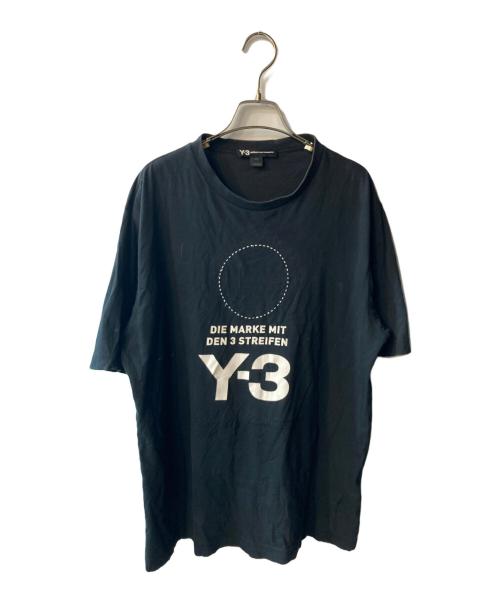 Y-3（ワイスリー）Y-3 (ワイスリー) Stacked Logo Tee ブラック サイズ:Mの古着・服飾アイテム