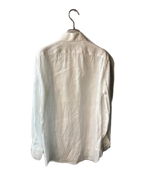BORRIELLO（ボリエッロ）BORRIELLO (ボリエッロ) リネンシャツ ホワイト サイズ:15　1/2の古着・服飾アイテム
