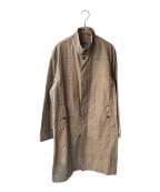 LACOSTEラコステ）の古着「スタンドカラーコート」｜ブラウン