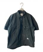 and wanderアンドワンダー）の古着「CORDURA typewriter SS over shirt」｜ブラック