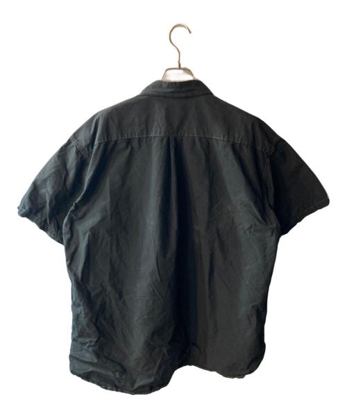 and wander（アンドワンダー）and wander (アンドワンダー) CORDURA typewriter SS over shirt ブラック サイズ:XLの古着・服飾アイテム