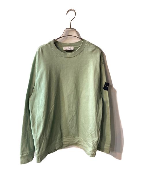 STONE ISLAND（ストーンアイランド）STONE ISLAND (ストーンアイランド) クルーネックカットソー グリーン サイズ:Lの古着・服飾アイテム
