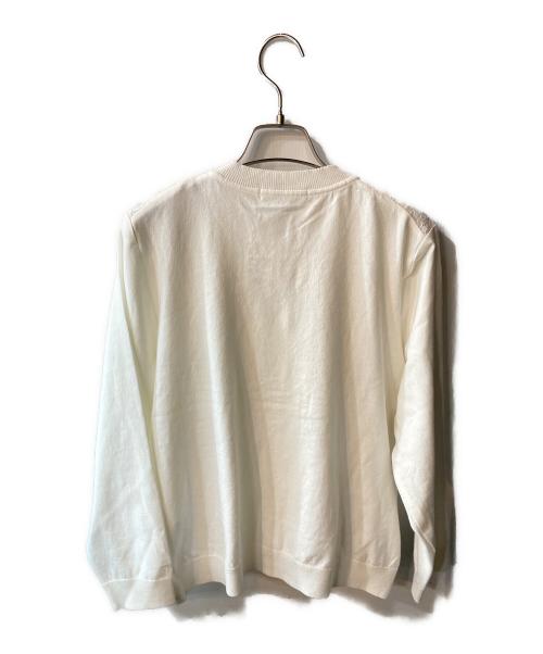 Maglie L（マーリエ エル）Maglie L (マーリエ エル) 3D刺繍レースカーディガン ホワイト サイズ:13 未使用品の古着・服飾アイテム