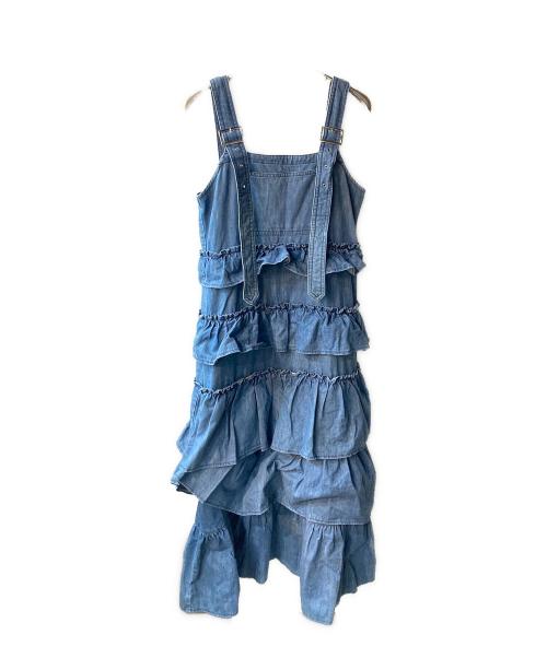 Candy Stripper（キャンディーストリッパー）Candy Stripper (キャンディーストリッパー) デニムフリルワンピース インディゴ サイズ:Mの古着・服飾アイテム
