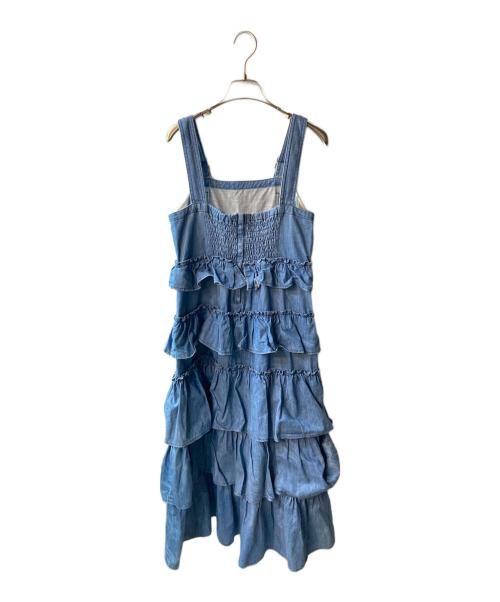 Candy Stripper（キャンディーストリッパー）Candy Stripper (キャンディーストリッパー) デニムフリルワンピース インディゴ サイズ:Mの古着・服飾アイテム