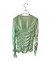 MAISON SPECIAL (メゾンスペシャル) See-through Shirring Top グリーン サイズ:free：5000円