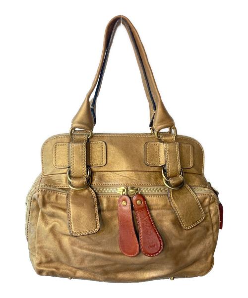 Chloe（クロエ）Chloe (クロエ) ベイ ハンドバッグ ゴールドの古着・服飾アイテム