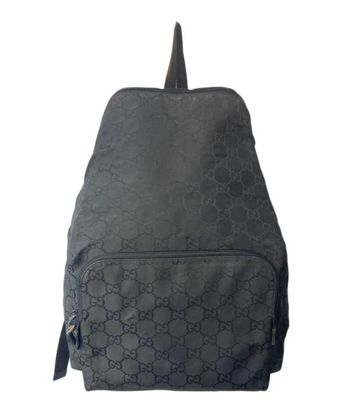 GUCCI（グッチ）GUCCI (グッチ) GGナイロン バックパック ブラックの古着・服飾アイテム