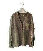 Ameriアメリ）の古着「CROCHET INNER SET SHIRT」｜カーキ