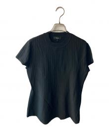 theory（セオリー）の古着「Compact Crepe Peplum Top」｜ブラック