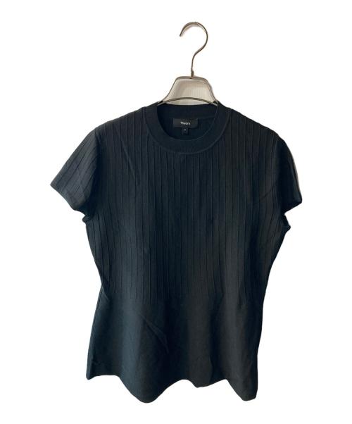 theory（セオリー）theory (セオリー) Compact Crepe Peplum Top ブラック サイズ:Sの古着・服飾アイテム