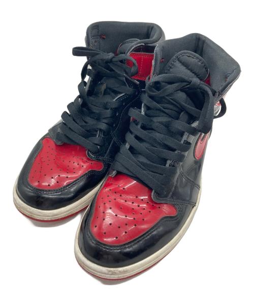 NIKE（ナイキ）NIKE (ナイキ) AIR JORDAN 1 RETRO HIGH OG ブラック×レッド サイズ:27㎝の古着・服飾アイテム