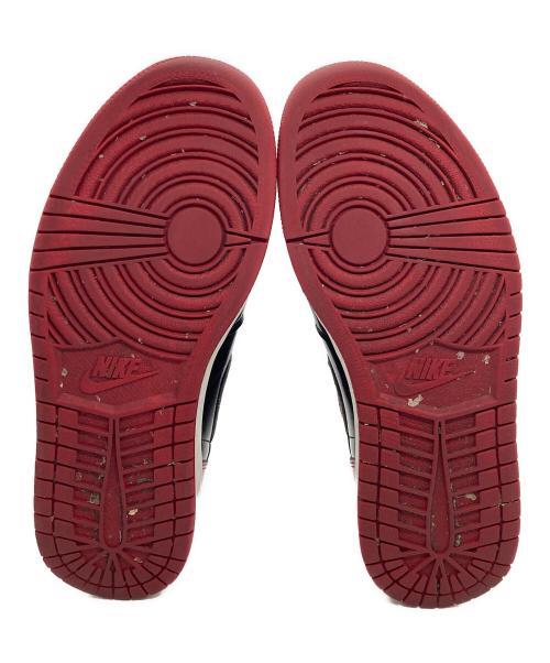 NIKE（ナイキ）NIKE (ナイキ) AIR JORDAN 1 RETRO HIGH OG ブラック×レッド サイズ:27㎝の古着・服飾アイテム