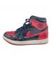 NIKE (ナイキ) AIR JORDAN 1 RETRO HIGH OG ブラック×レッド サイズ:27㎝：5000円
