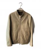 MEN's MELROSEメンズメルローズ）の古着「レザージャケット」｜ベージュ