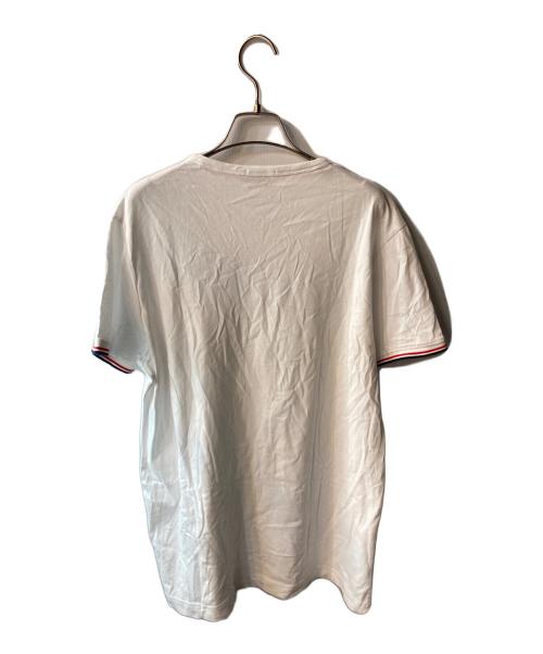 MONCLER（モンクレール）MONCLER (モンクレール) ロゴワッペンポケットTシャツ ホワイト サイズ:Lの古着・服飾アイテム